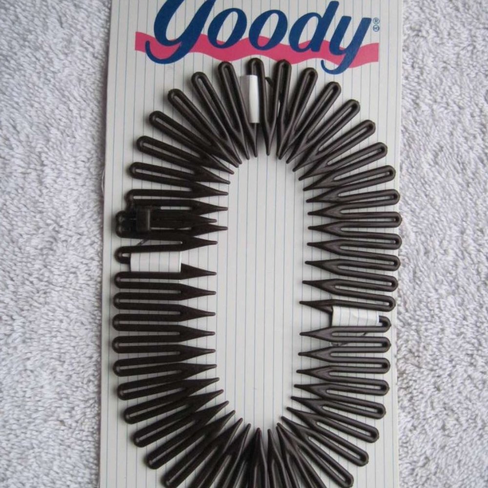 Goody Plastic Flexible Comb Headband Hair Head Band Mikayla Ponytail Double Wrap